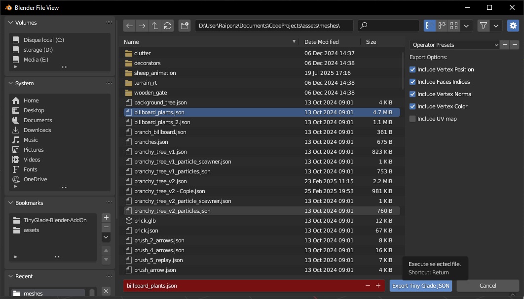 export window